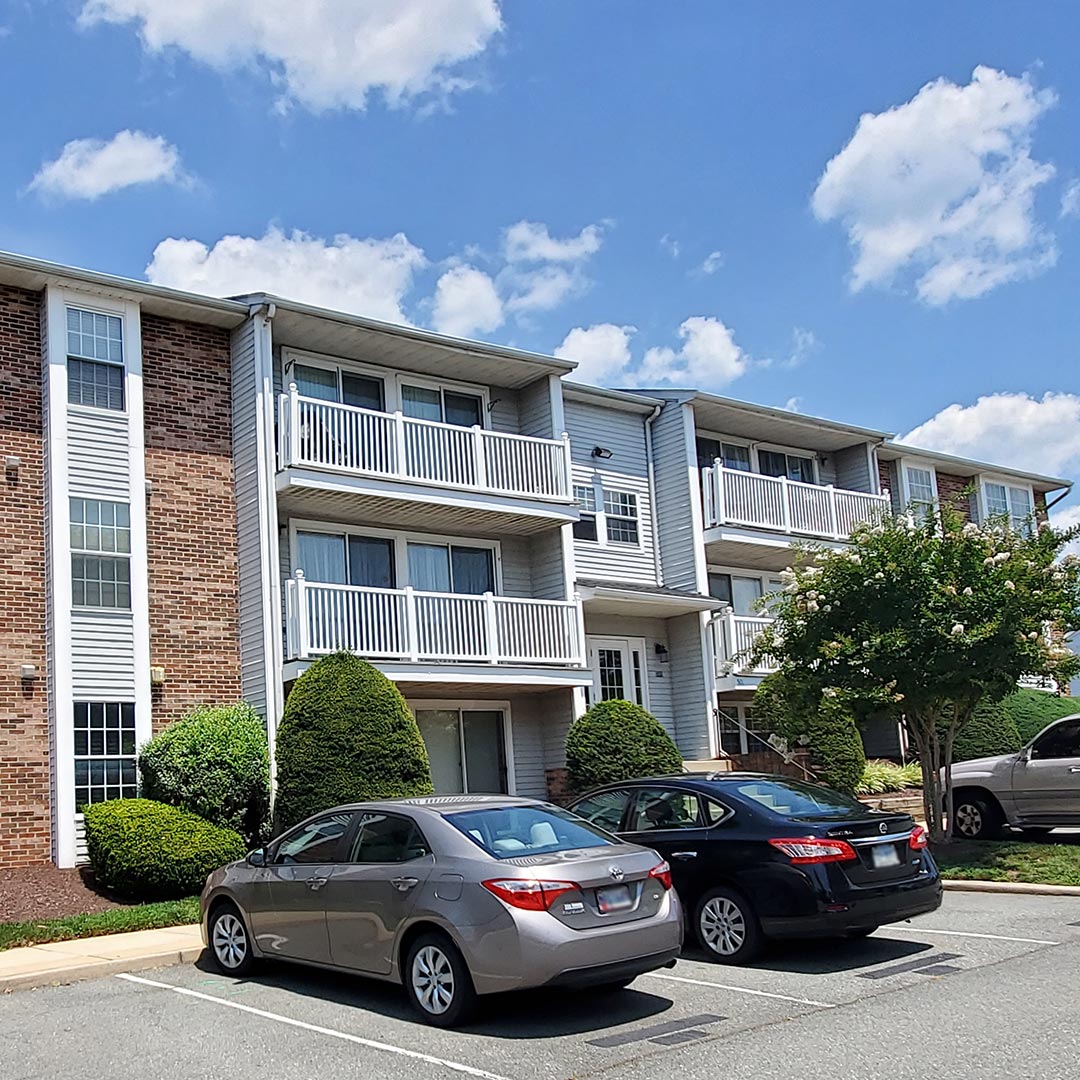 Park Summit condominium buildings and surrounding grounds