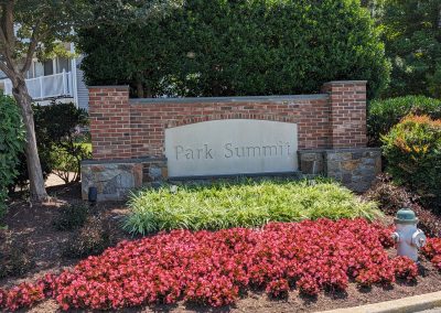 Park Summit monument at the Palm Spring Drive entrance