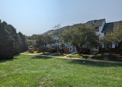 Park Summit townhouses beside green space