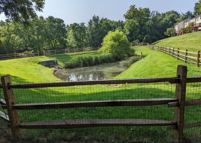 Wet pond in the Park Summit community